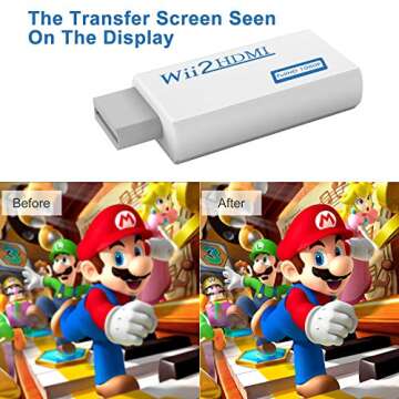 Rybozen Wii to HDMI Converter 1080P with Audio Jack