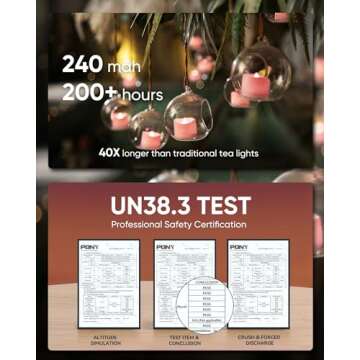 Durable Homemory Pink Tea Lights for Every Occasion