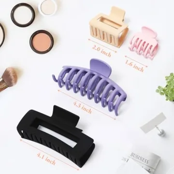 Nonslip Banana Clips Set for All Hair Types