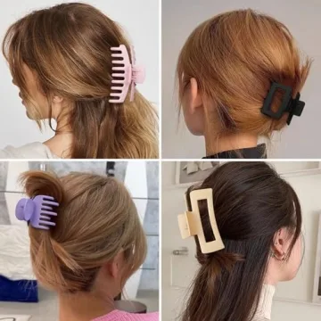 Nonslip Banana Clips Set for All Hair Types