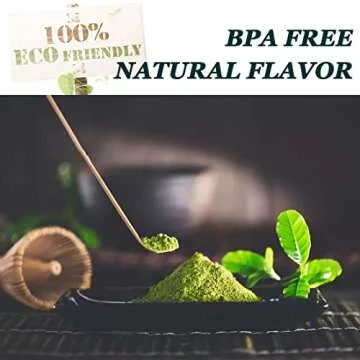 Matcha Set, Matcha Whisk and Bowl Ceremony Accessory Kit- Pink Stripe Ceramic Bowl, Matcha Whisk, White Whisk Holder, Traditional Scoop, Perfect Set to Prepare a Traditional Cup of Matcha