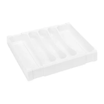 Camco Adjustable Cutlery Tray - Perfect for RV and Compact Kitchens