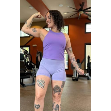 Aoxjox Contour Seamless High Waist Workout Shorts