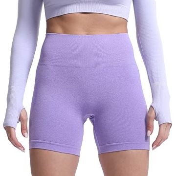 Aoxjox Contour Seamless High Waist Workout Shorts