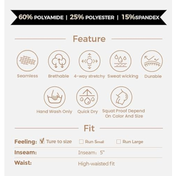 Aoxjox Contour Seamless High Waist Workout Shorts