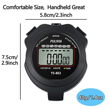 PULIVIA Stopwatch Timer for Sports Training and Coaching