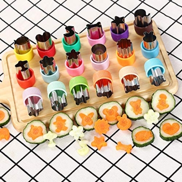 Mini Vegetable Cutters Set for Fun Shaped Foods