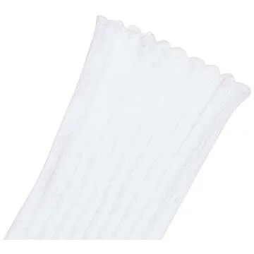 HUE Women's Scalloped Pointelle Crew Socks - 3 Pairs