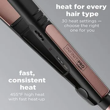 Conair Infinitipro Rose Gold Flat Iron for All Hair Types