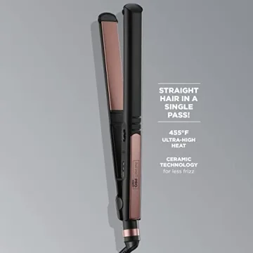 Conair Infinitipro Rose Gold Flat Iron for All Hair Types