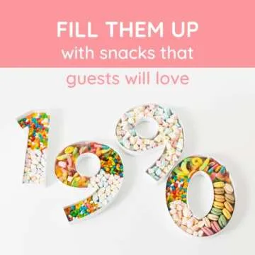 Cardboard Number Boxes for Snacks and Party Decor