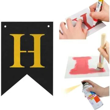 Custom DIY Black Banner Kit for All Occasions and Events