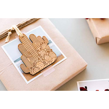 Personalized Cactus Shape Wood Ornament for Holidays