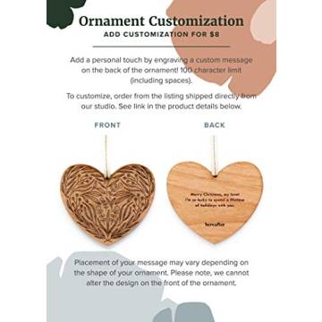 Personalized Cactus Shape Wood Ornament for Holidays