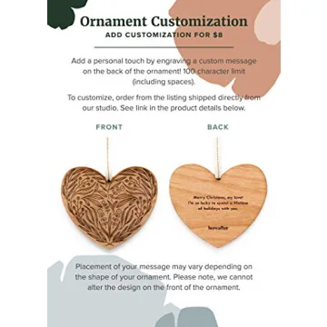 Personalized Cactus Shape Wood Ornament for Holidays