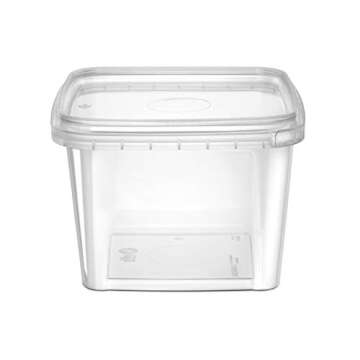 NYHI 16 oz. Square Deli Containers Pack for Meal Prep