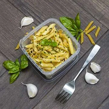 NYHI 16 oz. Square Deli Containers Pack for Meal Prep