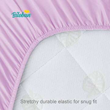 Biloban Pack and Play Fitted Sheets - 2 Pack Soft & Durable