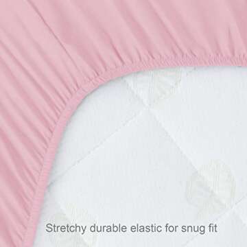 Biloban Pack and Play Fitted Sheets - 2 Pack Soft & Durable