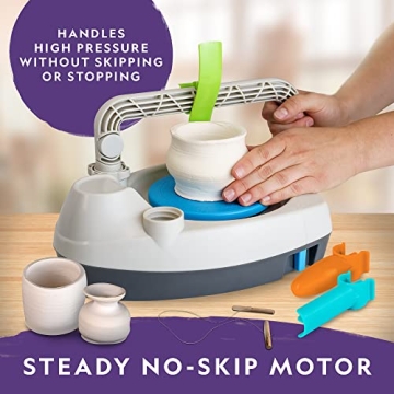 NATIONAL GEOGRAPHIC Kids Pottery Wheel – Complete Craft Kit