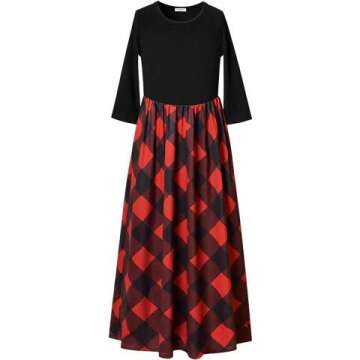 Perfashion Girls Maxi Dress - Casual Cotton 6-15Y
