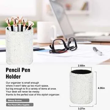 Stylish KEYPOWER Bling Office Stationery Kit for Women