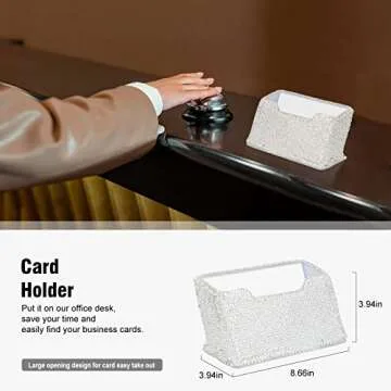 Stylish KEYPOWER Bling Office Stationery Kit for Women