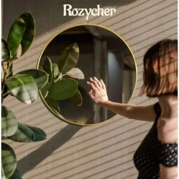 Gold Round Mirror 30 Inch, Gold Circle Mirror for Wall, Wall Mirror, Gold Bathroom Mirror, Gold Mirrors for Bathroom, Living Room, Bedroom, Vanity, Entryway