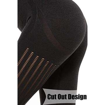 CROSS1946 Women's Seamless Workout Yoga Leggings