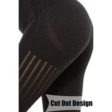 CROSS1946 Women's Seamless Workout Yoga Leggings