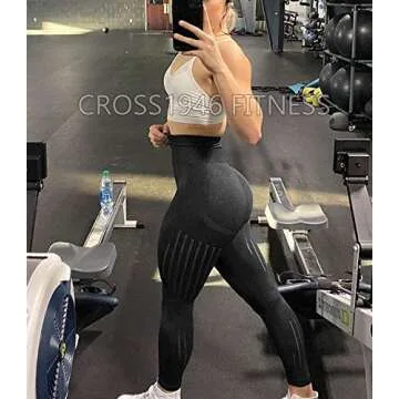 CROSS1946 Women's Seamless Workout Yoga Leggings