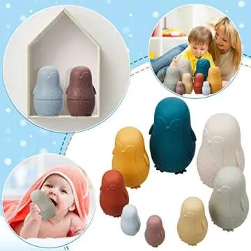 Chivao Silicone Nesting Dolls for Kids - Safe & Fun