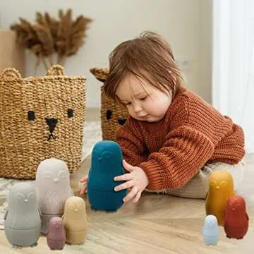 Chivao Silicone Nesting Dolls for Kids - Safe & Fun