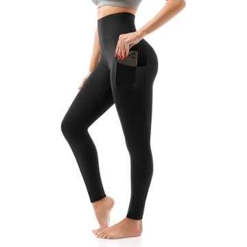 SINOPHANT High Waisted Leggings for Women - Soft Yoga Pants with Pockets