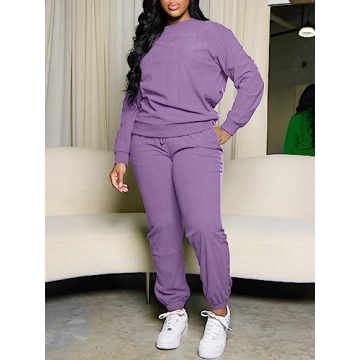 TOPSRANI Women's Casual Two Piece Sweat Suit for All Occasions