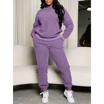 TOPSRANI Women's Casual Two Piece Sweat Suit for All Occasions