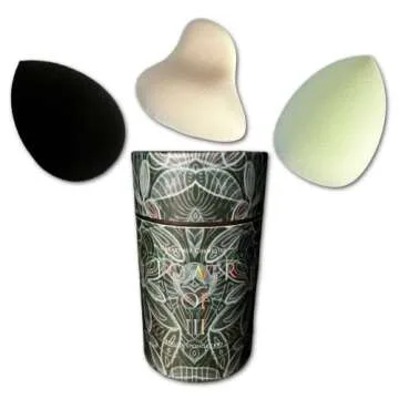 Unearthly Cosmetics Latex free beauty sponge trio The Power of III makeup sponge trio