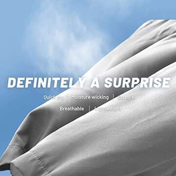 MIER Men's 5 Inch Running Shorts with Pockets Lightweight Athletic Gym Workout Shorts, Elastic Waist, Light Grey, M