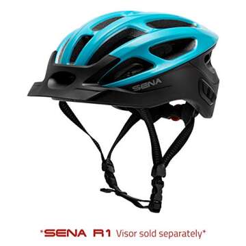 Sena R1 Smart Communications Helmet (Ice Blue, Medium)