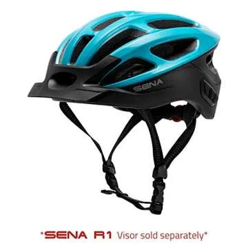 Sena R1 Smart Communications Helmet (Ice Blue, Medium)