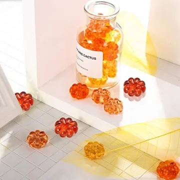 Tatuo Mini Pumpkins for Fall Decor 110 Count Vibrant Colors