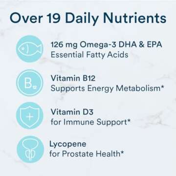 SmartyPants Multivitamin for Men, Gummies: Omega 3 Fish Oil (EPA/DHA), Methylfolate, CoQ10, Vitamin D3, C, Vitamin B12, B6, A, K & Zinc for Immune Support, Biotin, 180 Gummies (30 Day Supply)