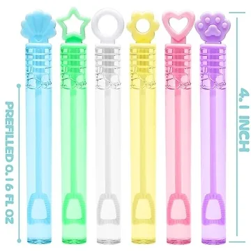 Vibrant Bubble Party Favors - 30 Mini Bubble Wands