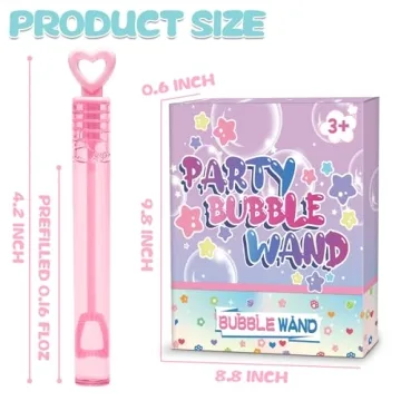 Vibrant Bubble Party Favors - 30 Mini Bubble Wands