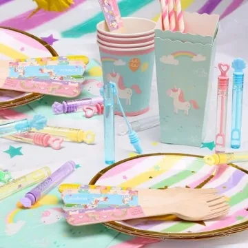 Vibrant Bubble Party Favors - 30 Mini Bubble Wands