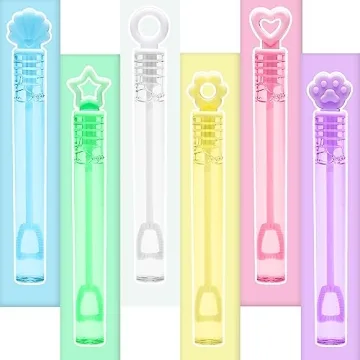 Vibrant Bubble Party Favors - 30 Mini Bubble Wands