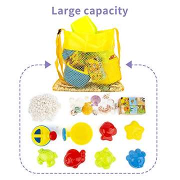 Colorful Shell Bags Beach Bag Set for Kids - 5 Pcs