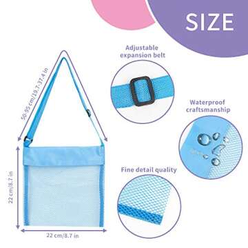 Colorful Shell Bags Beach Bag Set for Kids - 5 Pcs