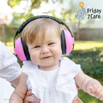 Friday 7Care Baby Noise Cancelling Headphones Pink