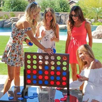 GoSports Giant Four in a Row Game - Family Fun Anytime!